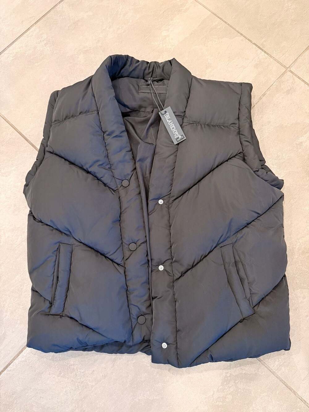 Blanknyc Black Puffer Vest Size S New With Tags